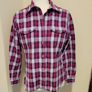 Carhartt Red and White Plaid Shirt